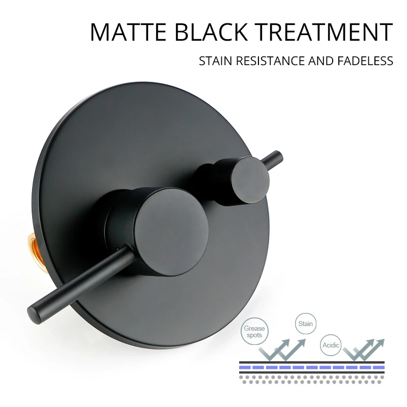 Preise Messing Schwarz Bad Dusche Set 8 \