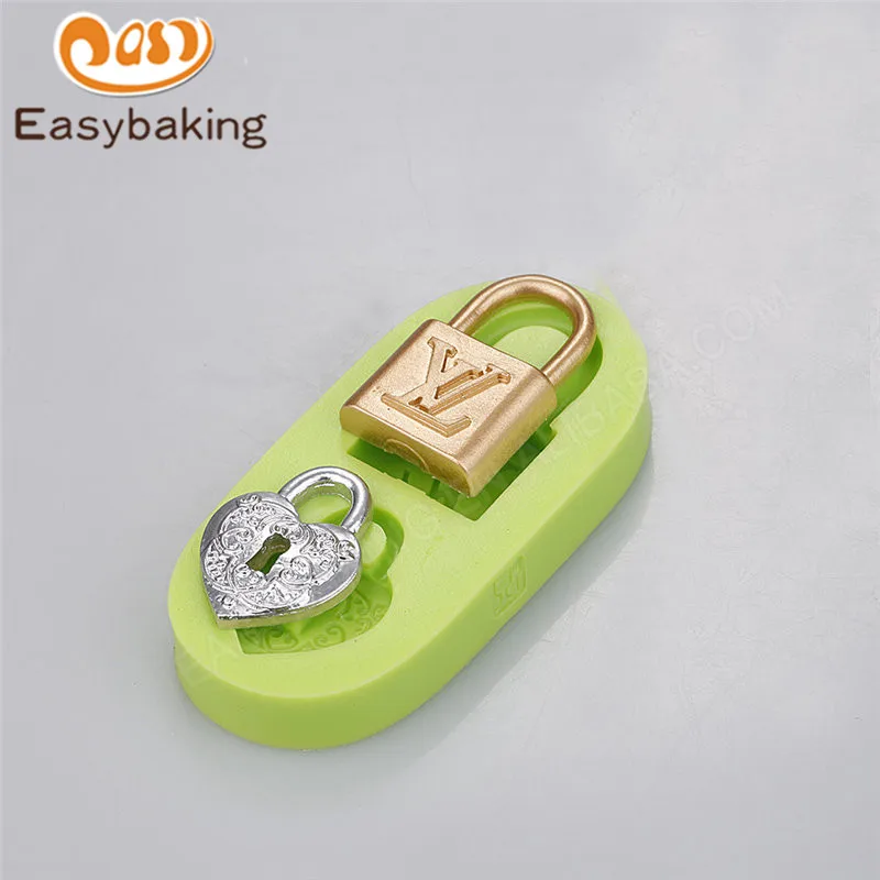 

Wholesale Restoring Ancient Ways Style Locks and keys Shape Modelling Tools Cake Decorating Silicone Candy Mold Factory Direct