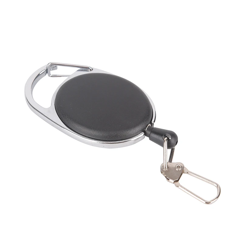Выдвижная Тяговая цепочка для ключей с зажимами, защищающая от потери, спортивное кольцо для ключей на открытом воздухе
