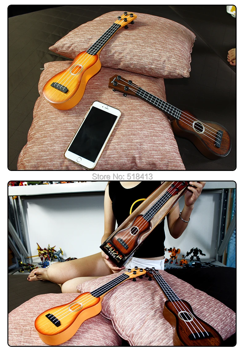 Детские игрушки Моделирование мини инструмент гитары начинающих может играть ребенок Раннее Образование просвещение образовательные унисекс