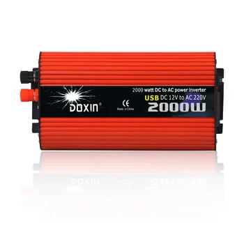 

Voltage converter 12V to 220V 24V to 220V 2000W car inverter dual USB car inverter power converter