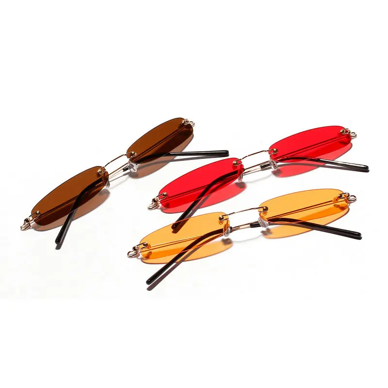 Женские и мужские солнцезащитные очки маленькие узкие ретро прямоугольные