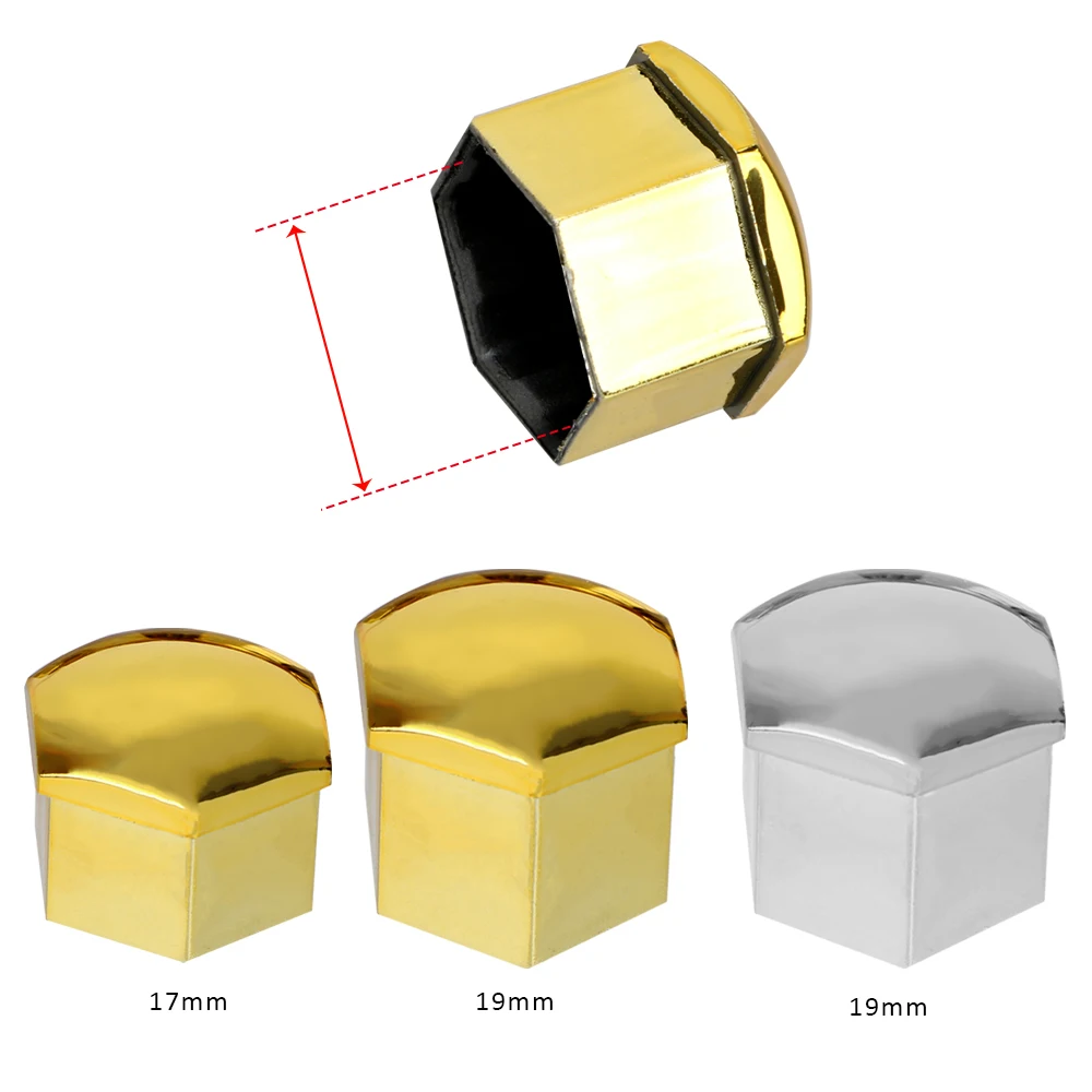 17 мм/19 мм колпачки на Колесные гайки автомобиля Авто ступица винт крышка 20 шт авто отделка шины гайка болт Защита крышки наружное украшение