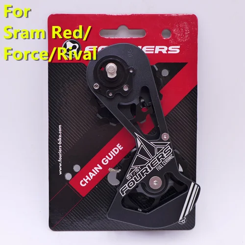 Система FOURIERS OSPW из сплава для SRAM Red/Force/Rival/E-tap, дорожный велосипед, задний привод, негабаритный шкив, колесный керамический подшипник - Цвет: sram black