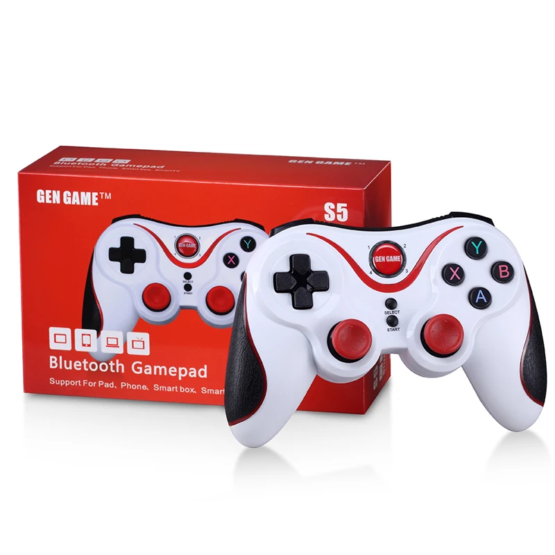 Kopen Renensin Nieuwe S5 Draadloze Bluetooth Joystick Gamepad Gaming Controller Afstandsbediening voor Android Iphone Games Tablet TV box