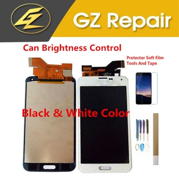 

For Samsung Galaxy S5 G900 I9600 LCD Display With Touch Screen Digitizer Assembly Black White Color With Tape