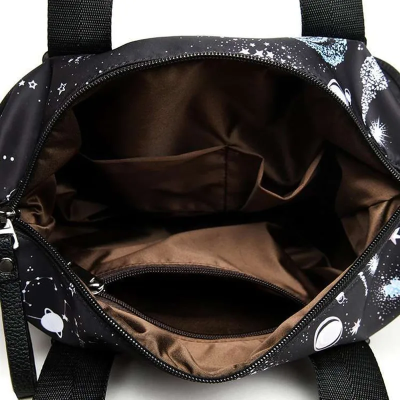 Роскошная нейлоновая женская сумка с принтом звезды, сумка через плечо, женская сумка Bolsa Feminina, дорожная сумка, водонепроницаемая женская сумка через плечо