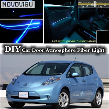

NOVOVISU For Nissan Leaf interior Ambient Light Tuning Atmosphere Fiber Optic Band Lights Inside Door Panel illumination