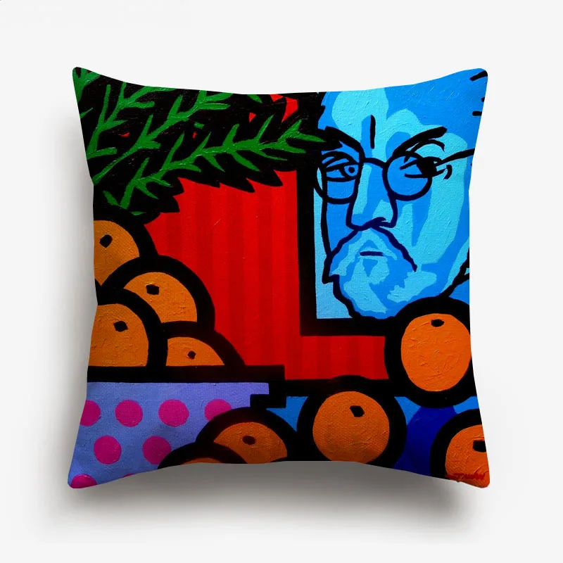 K Henri Matisse картины наволочки для подушек женщина с шляпой открытое окно художественная Подушка Чехол для дивана декоративная наволочка чехол - Цвет: K