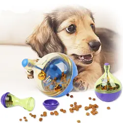 Творческая встряхивания стакан ПЭТ мяч подачи игрушка кошка собака лечения спеша интерактивные IQ Smart Обучение игрушки Pet чаша питание