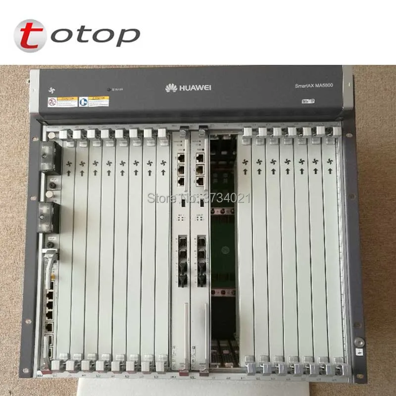 

Huawei MA5800-X17 GPON OLT with 2*MPLA board and 2*PILA power board