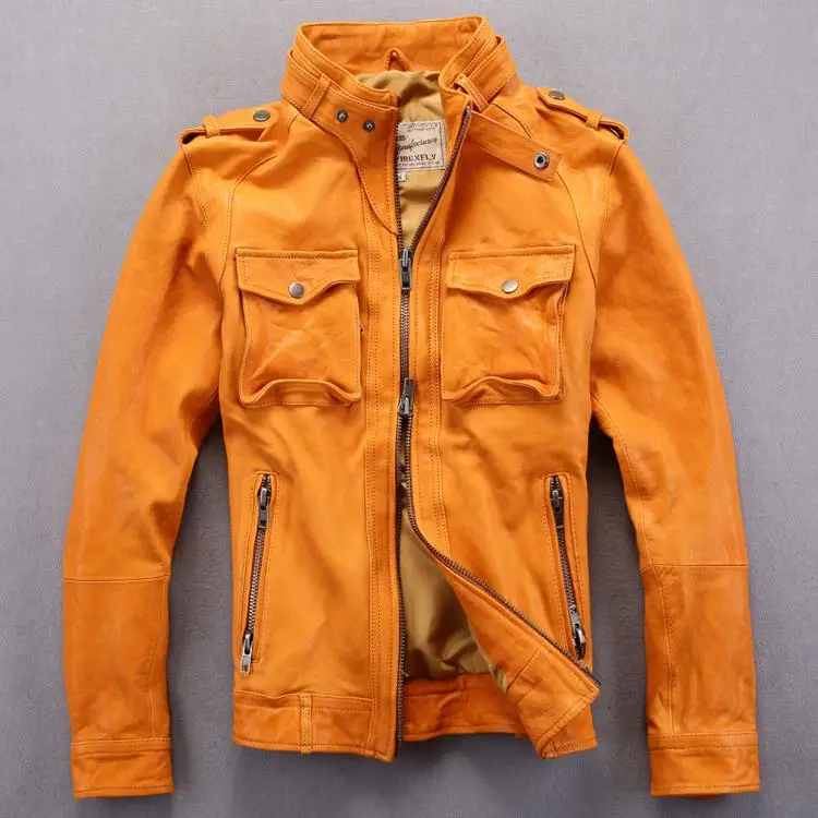 2016 Avirex fly leather jacket fashion 