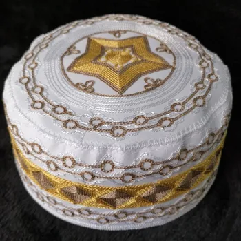 Mens Muslim Prayer Caps Turbante Indiano Bonnet Kippot Islamic Jewish Kippah Arab Musulman Hats Hombre Saudi Arabia Kipa Caps