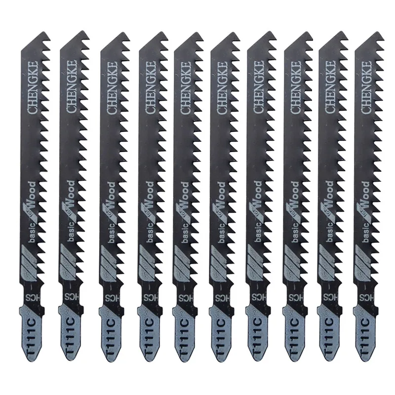10Pcs T111C Jig Saw Blades 100mm Reciprocating Saw Blade Wood Fast