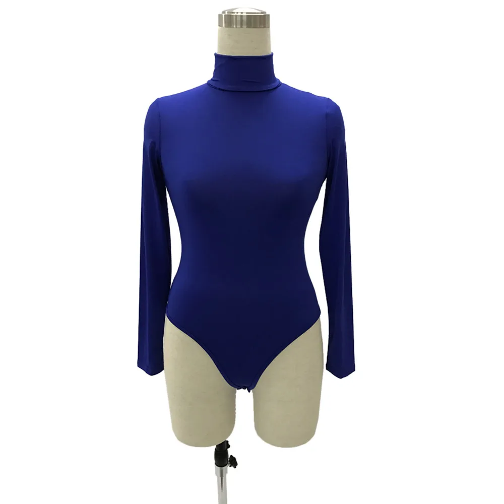 Turtle Neck Bodycon Bodysuit for Women 56 19268-2