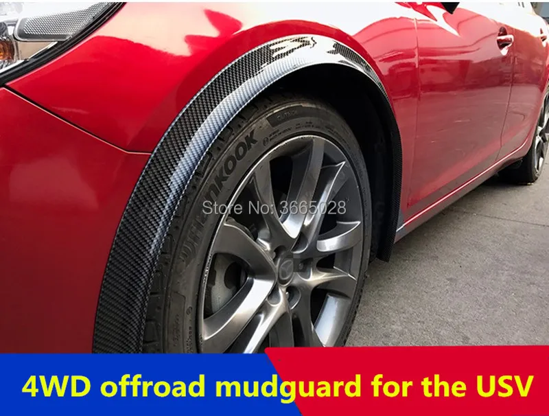 widen car rubber fender flare mudguard trim for 2 tires DIY wheel arch