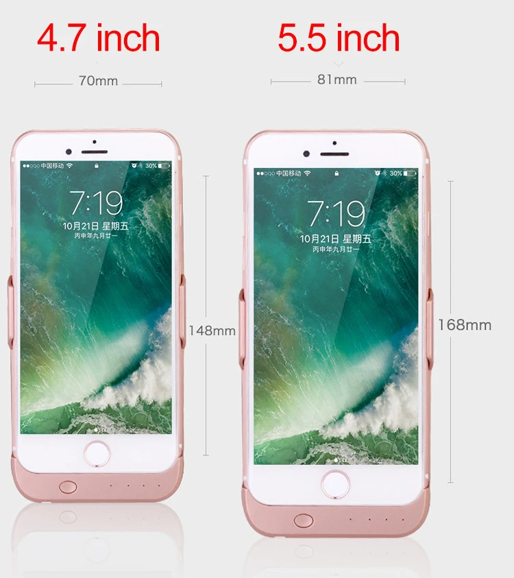 10000mAH Battery Case For iPhone 6 s 6s Power Bank Charging Case For iPhone 6 6s Plus Battery Charger Case Cover
