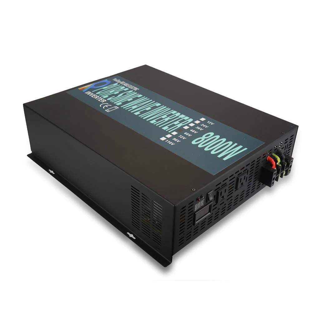 

8000W Solar Panel Inverter 12V 220V Pure Sine Wave Power Inverter Power Supply Voltage Converter 24V/48V DC to 120V/230V/240V AC