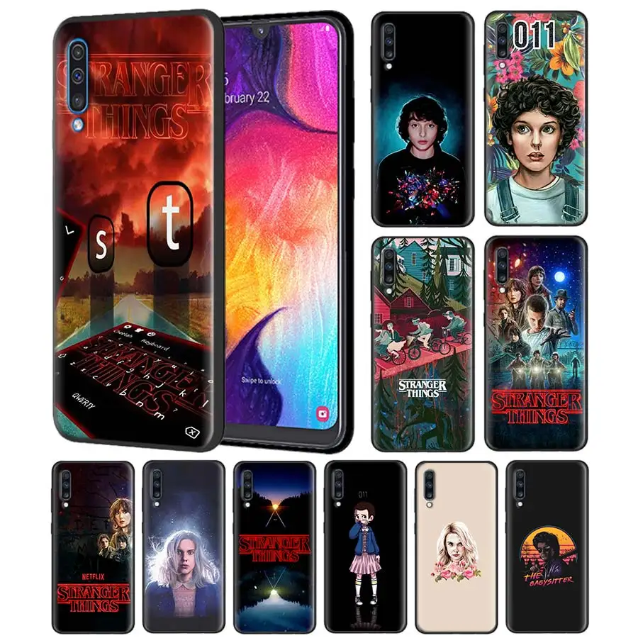 

stranger things don't lie me Silicone Case for Samsung Galaxy A6 A7 A8 Plus A9 A70 A50 A10 A20 A30 A40 A80 Black Soft Case