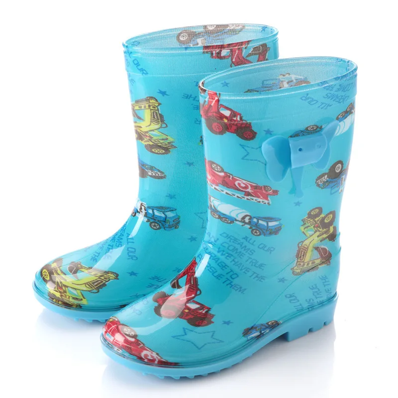 Детская непромокаемая обувь для мальчиков и девочек; непромокаемая обувь для девочек; резиновая обувь; Нескользящие тапочки на толстой