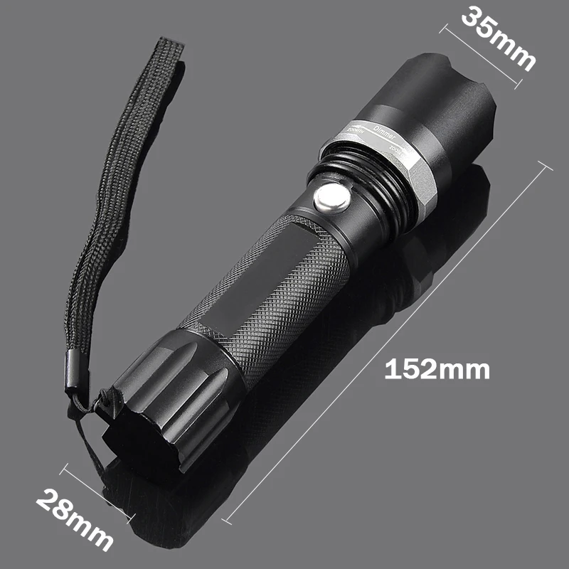 Litwod z20 лазерный светодиодный фонарик XM-L T6 Перезаряжаемые самообороны тактический фонарь открытый для кемпинга