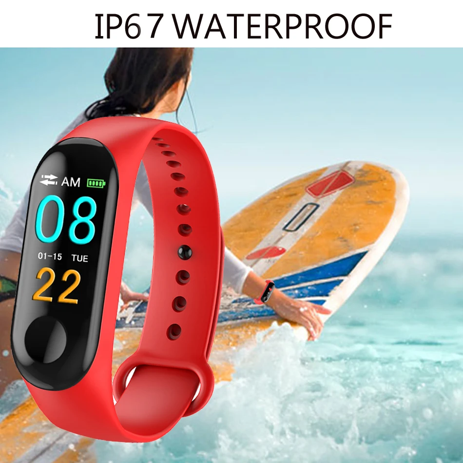 

BANGWEI Men Sport Waterproof Watches Blood Pressure Heart Rate Monitor Smart Watch Men LED Color Touch screen Fitness SmartWatch