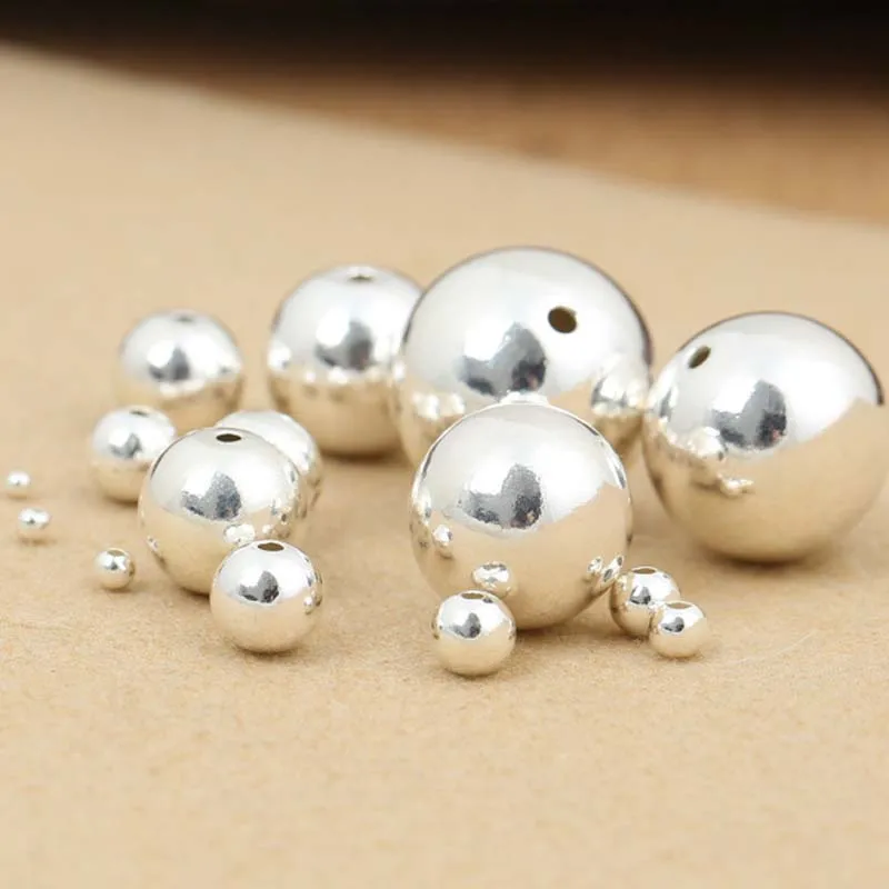 Solid 925 Sterling Silver Beads Rondelle/roundel Spacer Loose Bead Finding  for Jewelry DIY ,1pc - AliExpress