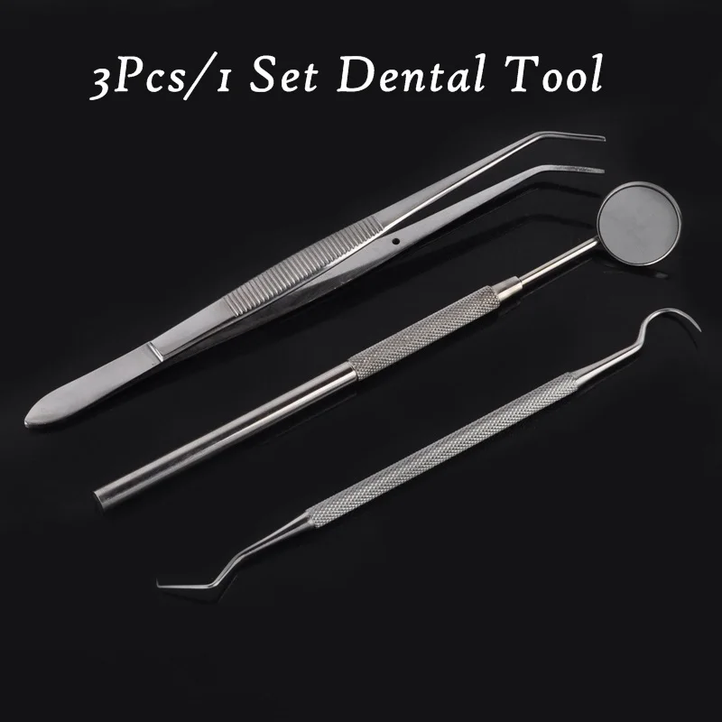 Buy 3Pcs Stainless Steel Dental Instruments Kit Dental