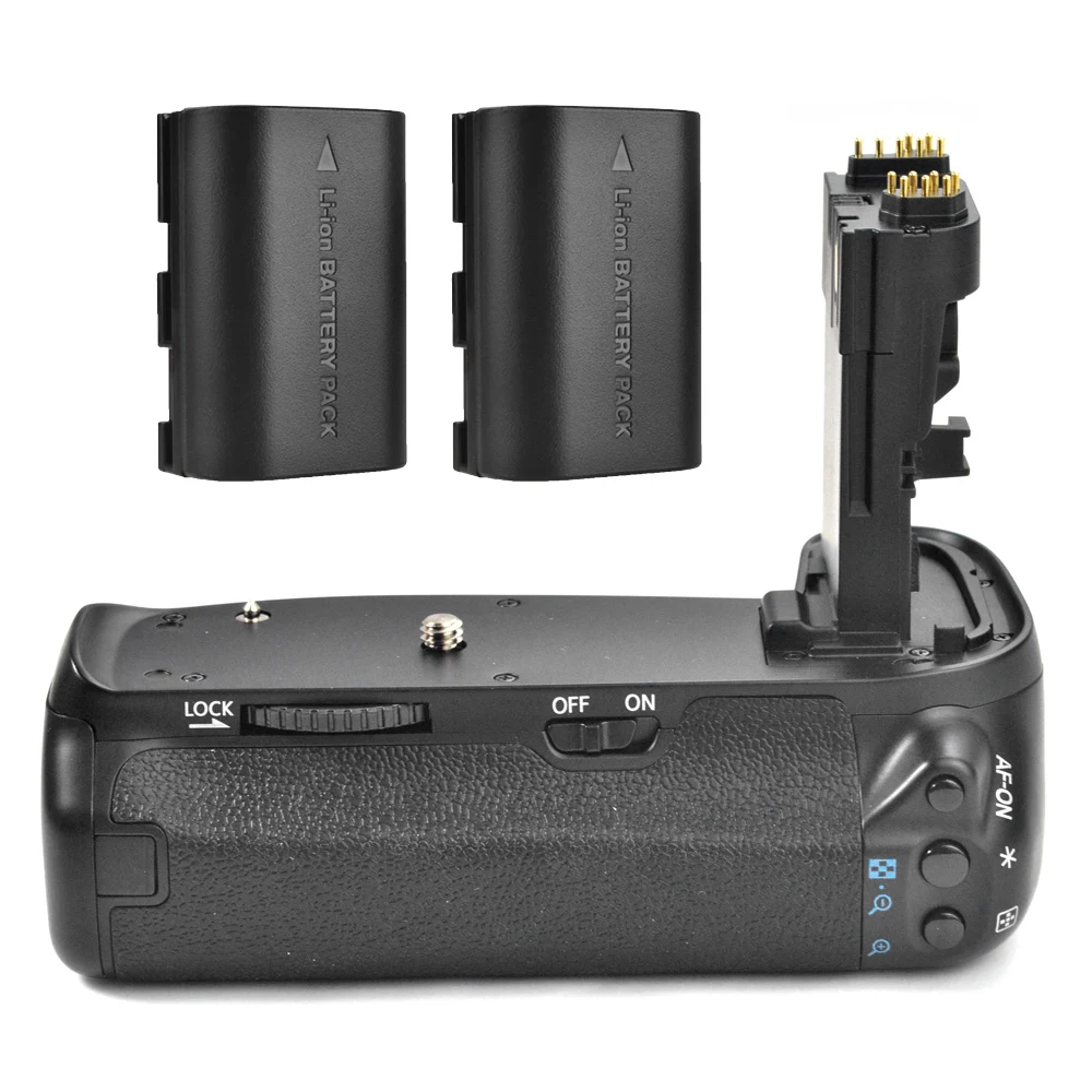 

Meike MK-70D Vertical Battery Grip Handy Pack for Canon EOS 70D 80D Camera BG-E14 DSLR + 2x Rechargeable Battery as LP-E6