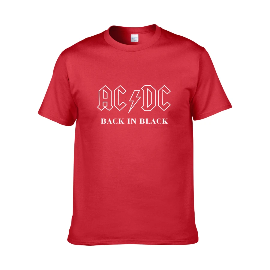 Новинка, Camisetas AC/DC band rock, Мужская футболка с графическим принтом acdc, Повседневная футболка с круглым вырезом, хип-хоп, короткий рукав, хлопковый топ