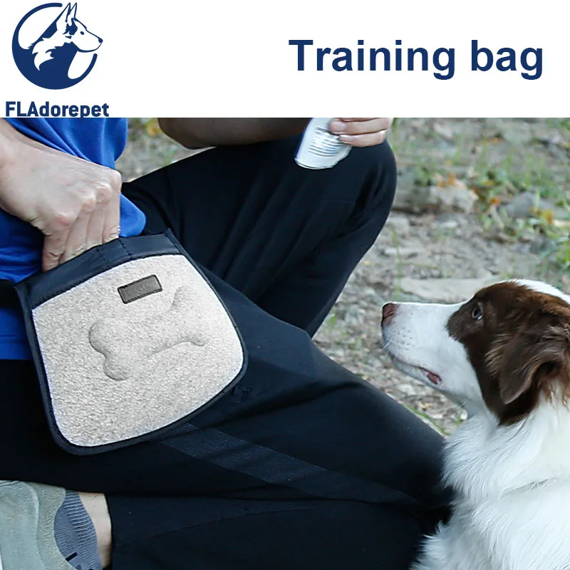 Pet Dog Training Bag Poop Bag Dispenser Outdoor Dog Treat Pouch Food