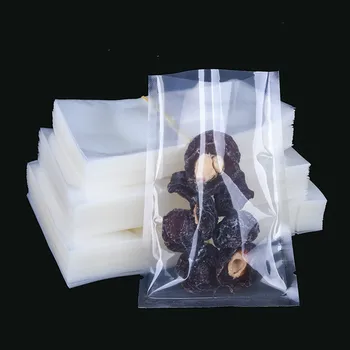 

50pcs Thickened high temperature resistant cooking vacuum bag plastic storage cooked food clear packaging bags