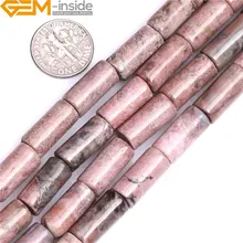 Колонка труба отобранный натуральный камень Бусины DIY свободные бусины для изготовления бижутерии прядь 15 дюймов