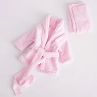 Super Soft Flannel Material Made Baby Towel Baby Washcloth Set Infant Bath Towel Newborn Baby Photography Props Bathrobe 0-6M