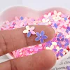 De mate de Color rosa Lentejuela 10mm taza cinco dedos flor costura de lentejuelas boda Ropa Para Mujer Accesorios ► Foto 2/6