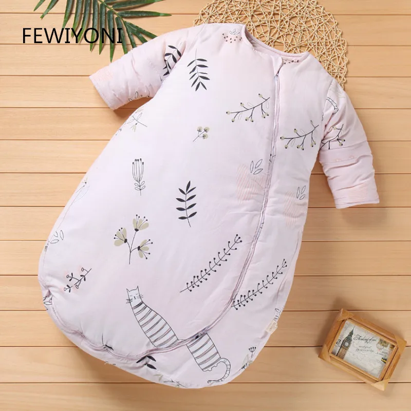 

FEWIYONI 0-5 years old newborn sleeping bag winter warm children pajamas cotton blanket bedding baby one-piece clothes