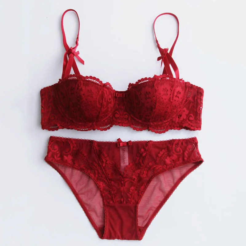 Sexy Padded Bra Panties Set 1-1