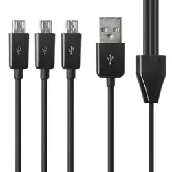 От 1 до 3 Разветвитель USB штекер до 3 Micro USB Мужской Разъем зарядный кабель для синхронизации данных