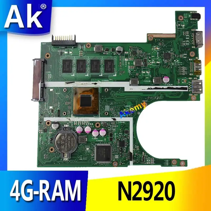 AK X200MA материнская плата для ноутбука For Asus F200M F200MA тест оригинальная 4G-RAM N2920 4 ядра