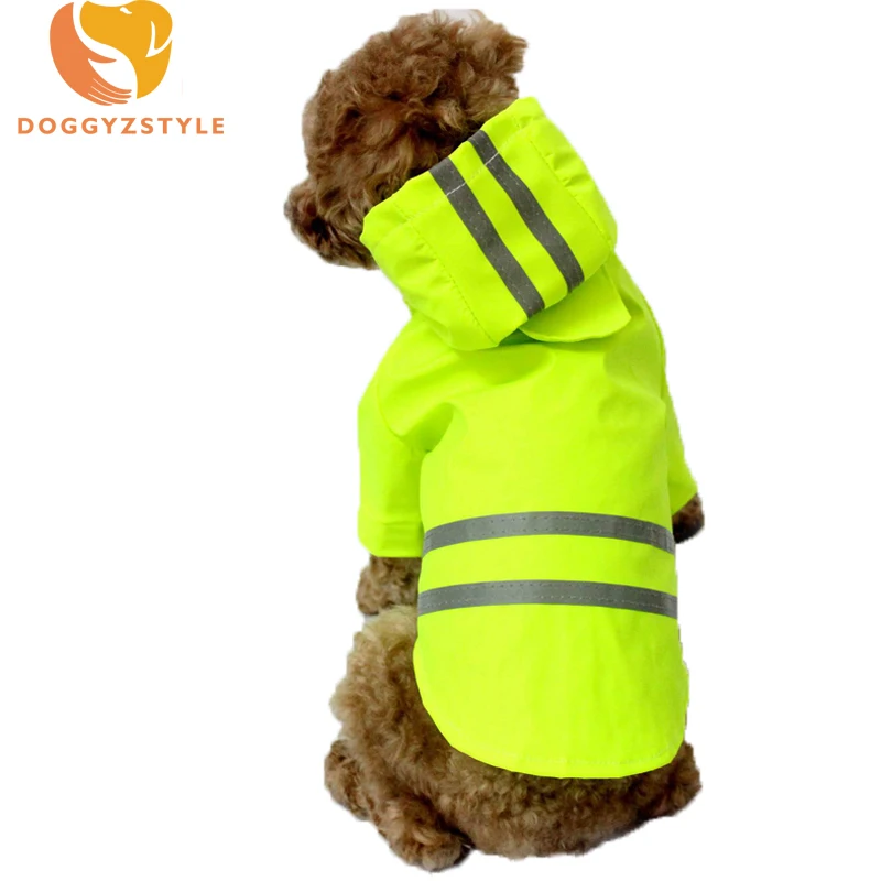Дождевик для собак одежда щенков Повседневная водонепроницаемая куртка костюмы