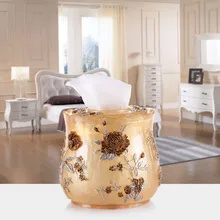 Смолы объема ткани поле лоток насосных Творческий Кассета для бумаги пастырской гостиной минималистский современный салфетка кассета катушки