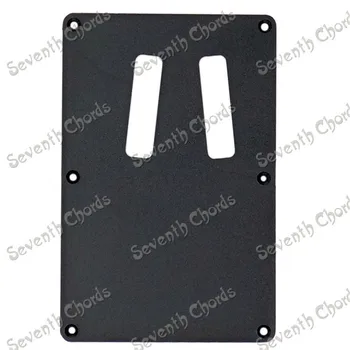 

Black Plastic 2 Trough Guitar Pickguard Cavity Cover Cover Back Plate Wiring BackPlate for Guitar Bass guitar accessories