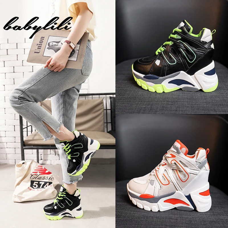 

Fashion Sneakers for Women Trendy Chunky Dad Shoe Platform Sneakers Camouflage Sneakers Women Vulcanize Shoes Women Wedge Shoes