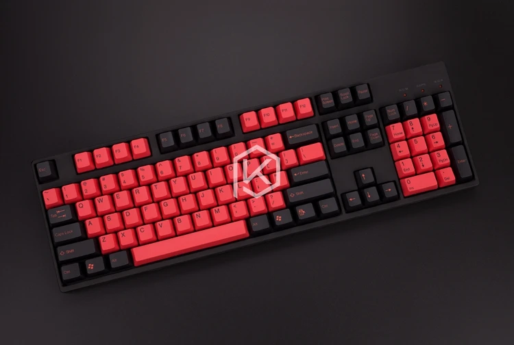  taihao pbt double shot keycaps for diy gaming mechanical keyboard color of miami diablo black orang