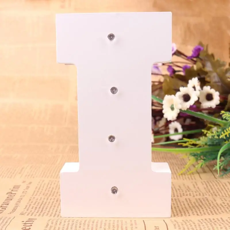 16cm 6 White Wooden Led Lighted Marquee Letters Sign Alphabet 16cm 6 White Wooden Led Lighted Marquee Letters Sign Alphabet Christmas Lights Indoor Wall Deration Wood Letter Light I