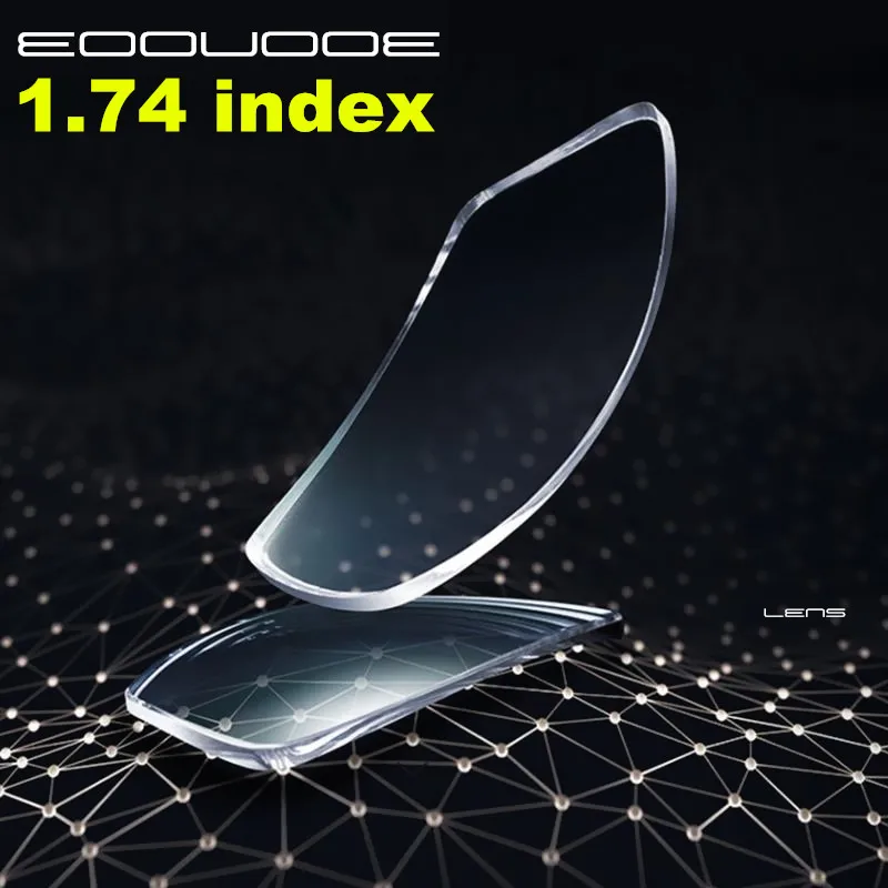 

1.74 Index Eyes Lens Aspheric Prescription Glasses Lens Myopia / Hyperopia 1.0 1.25 1.5 1.75 2.0 2.25 2.5 2.75