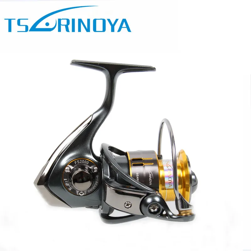 Pesca спиннинговая Рыболовная катушка Tsurinoya FS2000 Deep Spool9+ 1BB 5,2: 1 металлическая катушка с алюминиевой ручкой