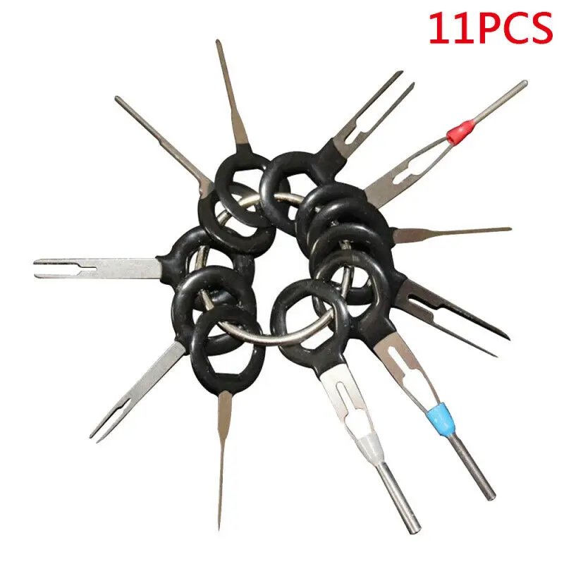 

11Pcs Automotive Plug Terminal Removal Car Mechanical Testers Key Pin Connectors Extractor tools Kit for automotive mechanics