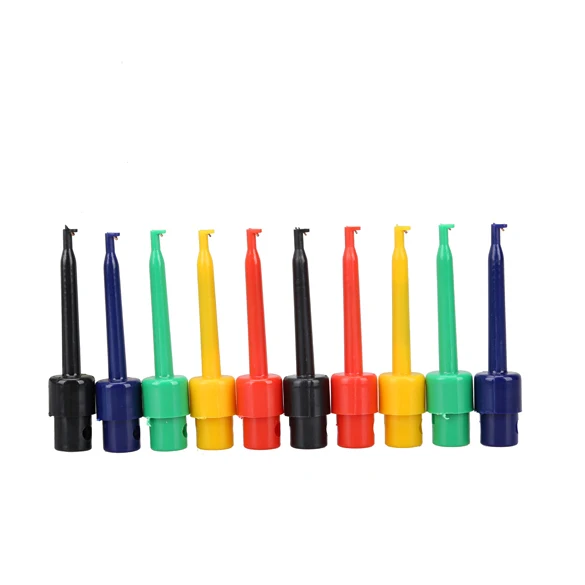 

10pcs Large Size Round Single Hook Clip Test Probe for Electronic Testing EM88