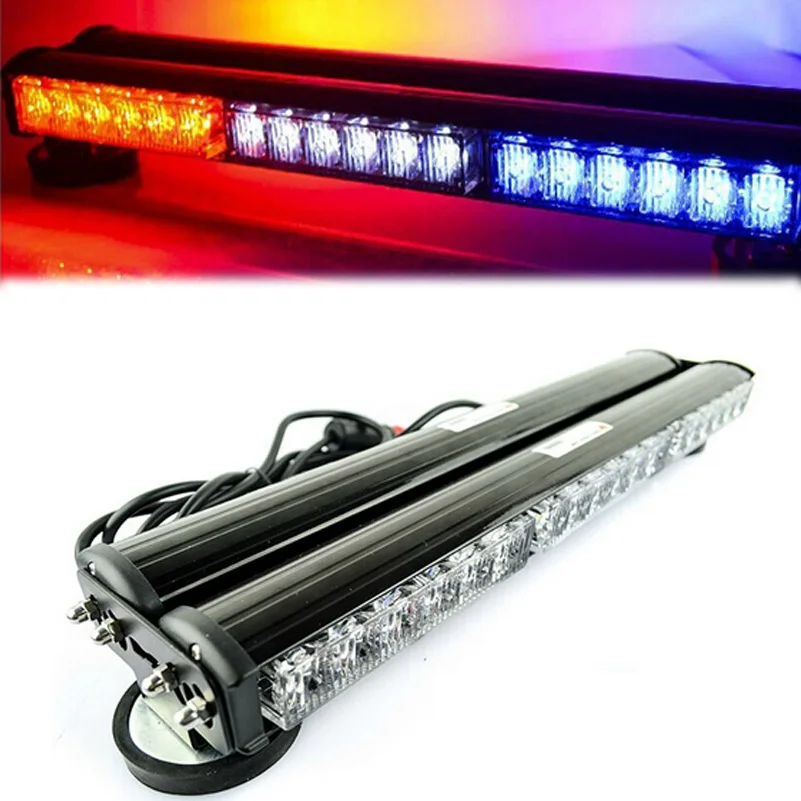 120W Light Bar Emergency Warning Flashing Light Car Police Strobe Flash